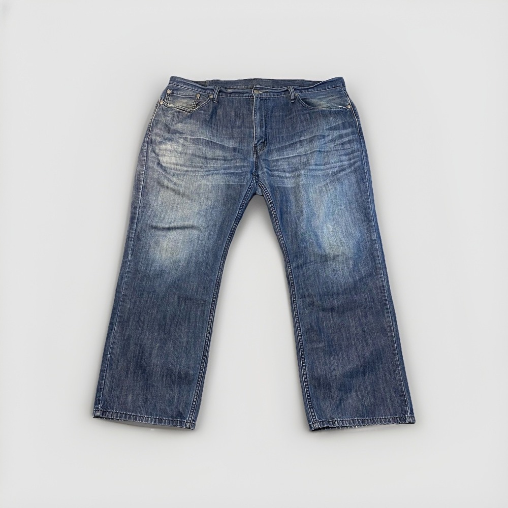 Levi's 559 Relaxed Fit Straight‎ Leg Stretch Denim Blue Jeans Mens Size 42 x 30